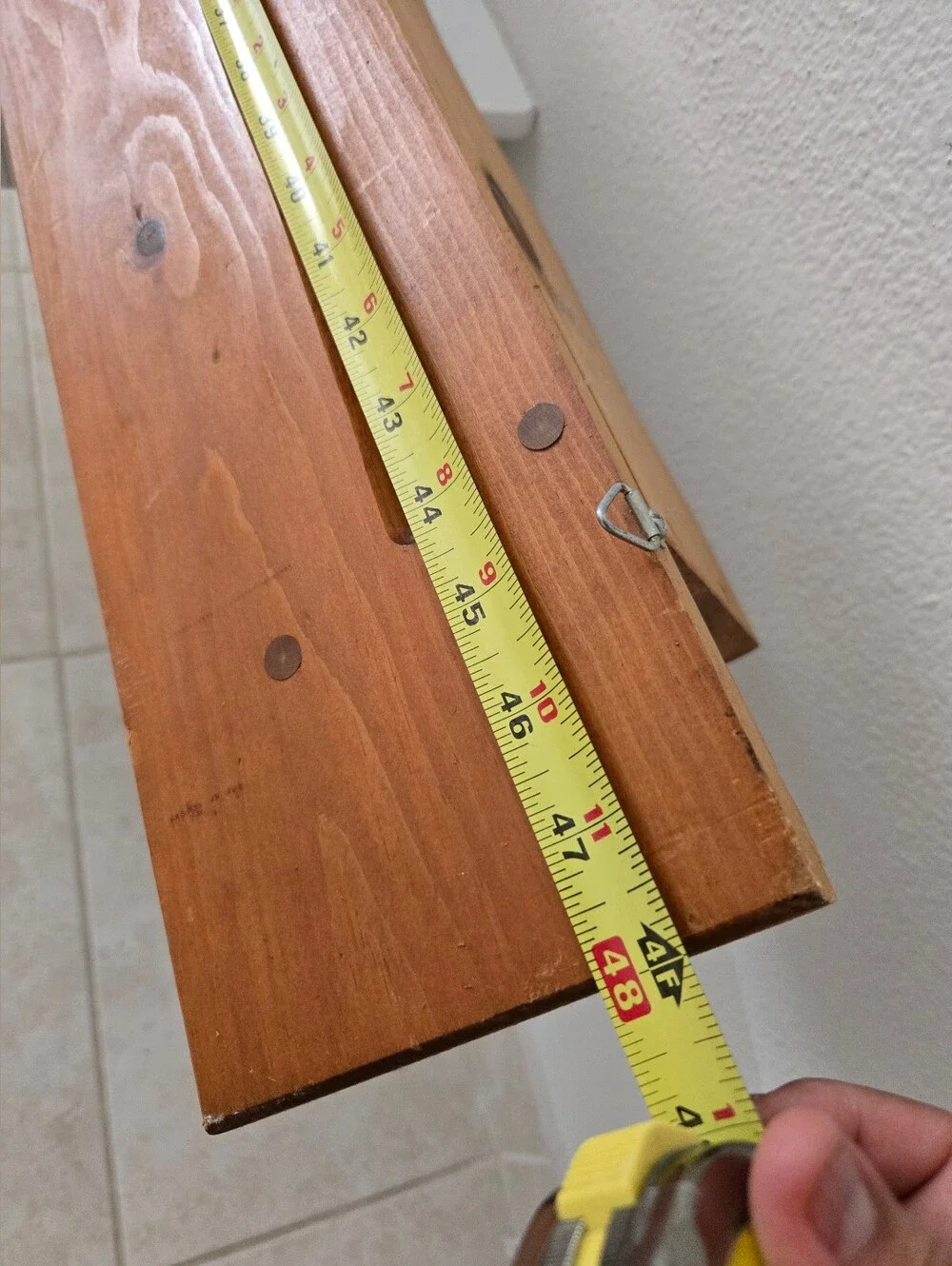 wooden wall shelf